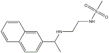 N-(2-{[1-(naphthalen-2-yl)ethyl]amino}ethyl)methanesulfonamide Struktur