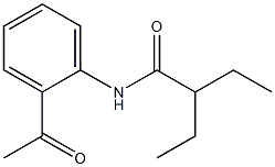 N-(2-acetylphenyl)-2-ethylbutanamide Struktur