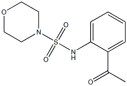 N-(2-acetylphenyl)morpholine-4-sulfonamide Struktur