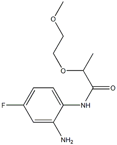 N-(2-amino-4-fluorophenyl)-2-(2-methoxyethoxy)propanamide Struktur