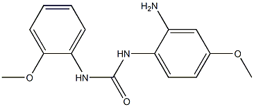 N-(2-amino-4-methoxyphenyl)-N'-(2-methoxyphenyl)urea Struktur