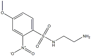 N-(2-aminoethyl)-4-methoxy-2-nitrobenzene-1-sulfonamide Struktur