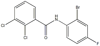 N-(2-bromo-4-fluorophenyl)-2,3-dichlorobenzamide Struktur