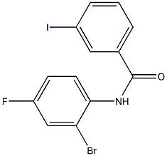 N-(2-bromo-4-fluorophenyl)-3-iodobenzamide Struktur