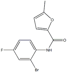 N-(2-bromo-4-fluorophenyl)-5-methylfuran-2-carboxamide Struktur