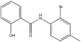 N-(2-bromo-4-methylphenyl)-2-hydroxybenzamide Struktur