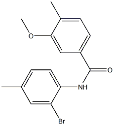 N-(2-bromo-4-methylphenyl)-3-methoxy-4-methylbenzamide Struktur