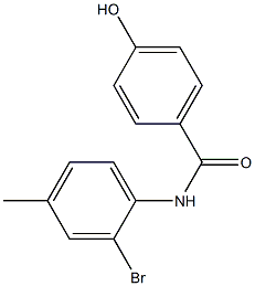 N-(2-bromo-4-methylphenyl)-4-hydroxybenzamide Struktur