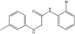 N-(2-bromophenyl)-2-[(3-iodophenyl)amino]acetamide Struktur