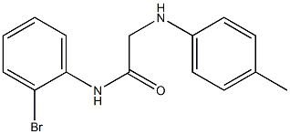 N-(2-bromophenyl)-2-[(4-methylphenyl)amino]acetamide Struktur