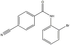 N-(2-bromophenyl)-4-cyanobenzamide Struktur