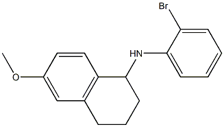 N-(2-bromophenyl)-6-methoxy-1,2,3,4-tetrahydronaphthalen-1-amine Struktur