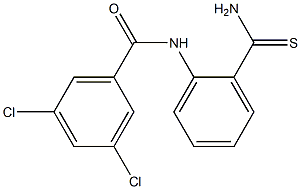 N-(2-carbamothioylphenyl)-3,5-dichlorobenzamide Struktur