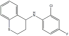 N-(2-chloro-4-fluorophenyl)-3,4-dihydro-2H-1-benzothiopyran-4-amine Struktur