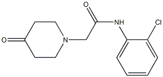 N-(2-chlorophenyl)-2-(4-oxopiperidin-1-yl)acetamide Struktur