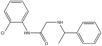 N-(2-chlorophenyl)-2-[(1-phenylethyl)amino]acetamide Struktur