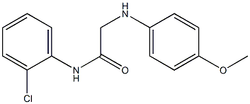 N-(2-chlorophenyl)-2-[(4-methoxyphenyl)amino]acetamide Struktur