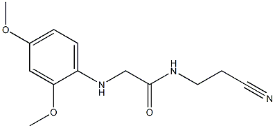 N-(2-cyanoethyl)-2-[(2,4-dimethoxyphenyl)amino]acetamide Struktur