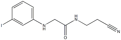 N-(2-cyanoethyl)-2-[(3-iodophenyl)amino]acetamide Struktur