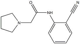 N-(2-cyanophenyl)-2-(pyrrolidin-1-yl)acetamide Struktur