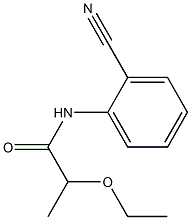 N-(2-cyanophenyl)-2-ethoxypropanamide Struktur