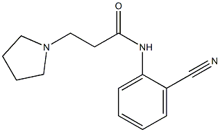 N-(2-cyanophenyl)-3-(pyrrolidin-1-yl)propanamide Struktur