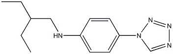 N-(2-ethylbutyl)-4-(1H-1,2,3,4-tetrazol-1-yl)aniline Struktur