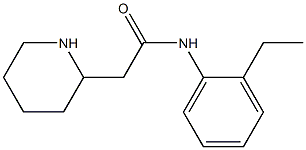 N-(2-ethylphenyl)-2-(piperidin-2-yl)acetamide Struktur