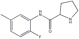 N-(2-fluoro-5-methylphenyl)pyrrolidine-2-carboxamide Struktur