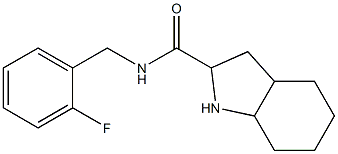 N-(2-fluorobenzyl)octahydro-1H-indole-2-carboxamide Struktur