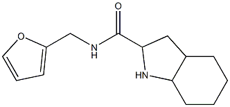 N-(2-furylmethyl)octahydro-1H-indole-2-carboxamide Struktur