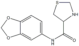 N-(2H-1,3-benzodioxol-5-yl)-1,3-thiazolidine-4-carboxamide Struktur