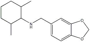 N-(2H-1,3-benzodioxol-5-ylmethyl)-2,6-dimethylcyclohexan-1-amine Struktur