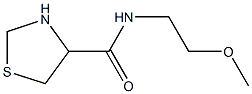 N-(2-methoxyethyl)-1,3-thiazolidine-4-carboxamide Struktur