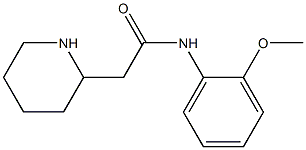 N-(2-methoxyphenyl)-2-(piperidin-2-yl)acetamide Struktur