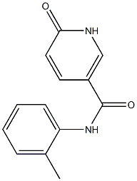 N-(2-methylphenyl)-6-oxo-1,6-dihydropyridine-3-carboxamide Struktur