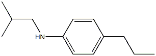 N-(2-methylpropyl)-4-propylaniline Struktur