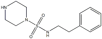 N-(2-phenylethyl)piperazine-1-sulfonamide Struktur