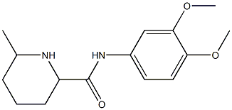 N-(3,4-dimethoxyphenyl)-6-methylpiperidine-2-carboxamide Struktur