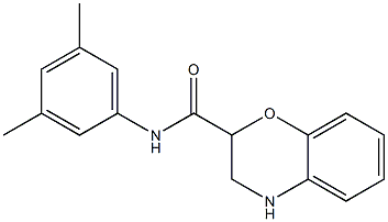 N-(3,5-dimethylphenyl)-3,4-dihydro-2H-1,4-benzoxazine-2-carboxamide Struktur