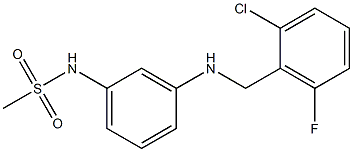 N-(3-{[(2-chloro-6-fluorophenyl)methyl]amino}phenyl)methanesulfonamide Struktur