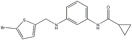 N-(3-{[(5-bromothiophen-2-yl)methyl]amino}phenyl)cyclopropanecarboxamide Struktur