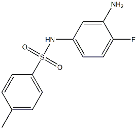 N-(3-amino-4-fluorophenyl)-4-methylbenzenesulfonamide Struktur