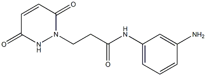 N-(3-aminophenyl)-3-(3,6-dioxo-3,6-dihydropyridazin-1(2H)-yl)propanamide Struktur