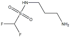 N-(3-aminopropyl)-1,1-difluoromethanesulfonamide Struktur