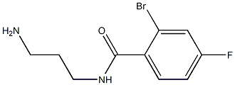 N-(3-aminopropyl)-2-bromo-4-fluorobenzamide Struktur