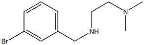 N'-(3-bromobenzyl)-N,N-dimethylethane-1,2-diamine Struktur