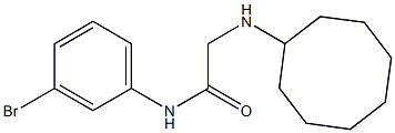 N-(3-bromophenyl)-2-(cyclooctylamino)acetamide Struktur