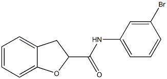 N-(3-bromophenyl)-2,3-dihydro-1-benzofuran-2-carboxamide Struktur