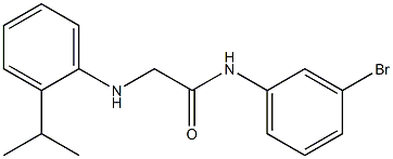 N-(3-bromophenyl)-2-{[2-(propan-2-yl)phenyl]amino}acetamide Struktur